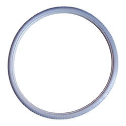  eOnekart Replacement Wheelchair Puncture Proof Solid PU Rear Wheel Tires 24 Inch (24×13/8) Grey (Pack Of 1)