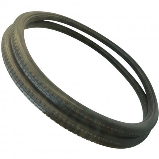  eOnekart Replacement Wheelchair Puncture Proof Solid PU Rear Wheel Tires 24 Inch (24×13/8) Black(Pack Of 2)