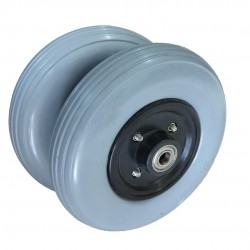 eOnekart 8 Inch (200×50) Front Caster Wheel for Electric Wheelchair With Bearing (Pack of 2) - Grey