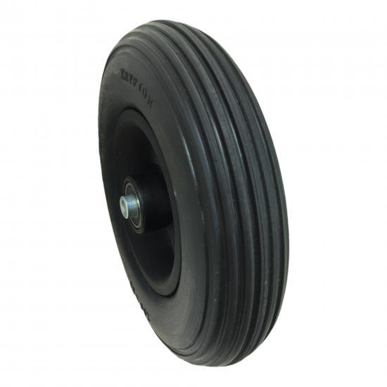 eOnekart Premium Imported 8 Inch (200×50) Front Caster Wheel for Electric Wheelchair With Bearing (Pack of 2) - Black