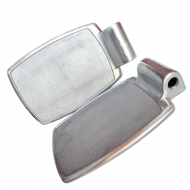 eOnekart Premium Imported Universal Wheelchair Footrest - Replacement Adjustable Aluminium Footplate | Easy Install Enhance Comfort & Mobility Support (Pack of 2)