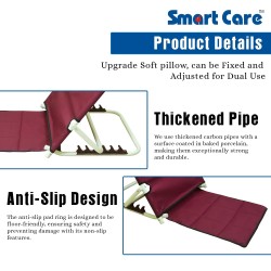 eOnekart Adjustable Hospital Back Rest for Bed Back Support | Lightweight Portable Comfort & Convenience in Red