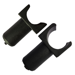 eOnekart Black Nylon Seat Rail Glide for Fixed Arm Wheelchair | 1/2" and 3/4" (1 Large 1 Small)