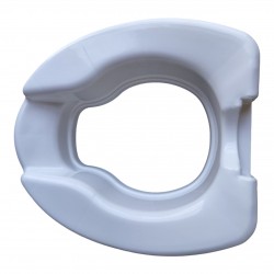 eOnekart Commode Raiser Seat 6 inch | Comfortable, Lightweight Portable Commode Seat Raiser/Adjustable Toilet Seat - Universal (White)