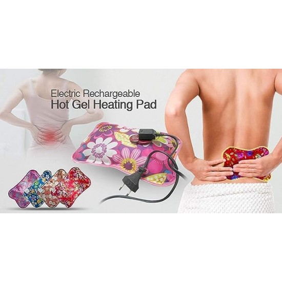 eOnekart Smartcare Gel Heating Pad Electric | Ultimate Pain Relief Solution | Heat Pouch Hot Water Bottle Bag 1L | Leak Proof | Both Side Ribbed