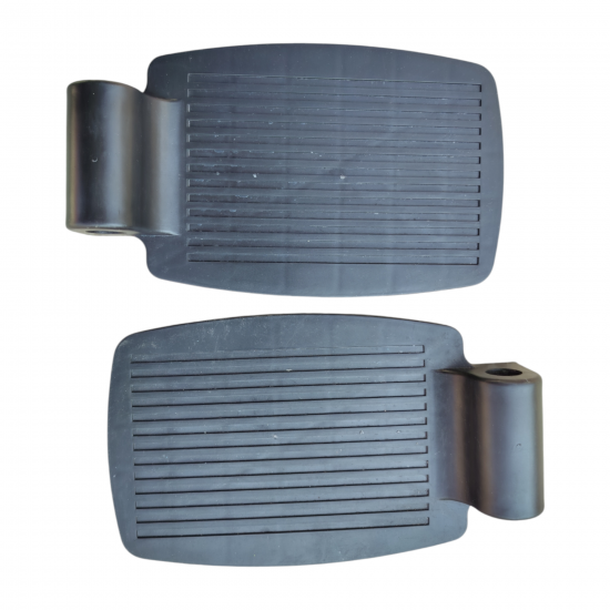 eOnekart Wheelchair Footrest - Replacement Plastic Foot Plate For Left & Right Side Of Wheelchairs | Easy Install (Pack Of 2)