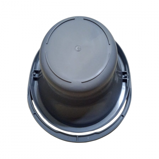 eOnekart Removable Plastic Oval Shape Commode Pot Bucket with Lid for Bedside Commode Chair | Toilet Chair | Bathroom Chair | Commode Stool| Commode Wheelchair Compatible with All Chair & Stool