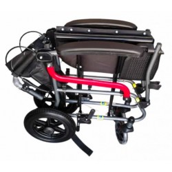 eOnekart Karma Ryder 6 MWC-AR FR-F12 Lightweight Folding Wheelchair for Easy Compact Mobility | MS Frame | Flip Up Arm Rest & Footrest | Ergonomic Comfortable Seating | Attendant Brake