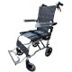eOnekart Ultralightweight Compact Foldable Portable Aluminum Transit Wheelchair With Travelling Carry Bag - Flip Up Footrests & Armrests | Attendant Propelled With Brake For Adults, Elderly & Children