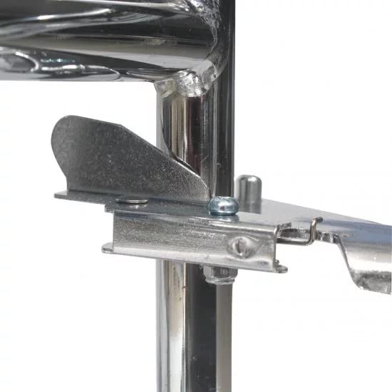 eOnekart Rolling Commode Chair U-Cut Seat with Removable Pot | Chrome Steel Frame | Lightweight Portable Durable Wheelchair | Flip Down Armrest | Detachable Legrest | 5'' Castor Wheels Rear With Brake